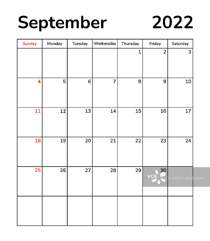 2022年9月计划月度页面图片素材