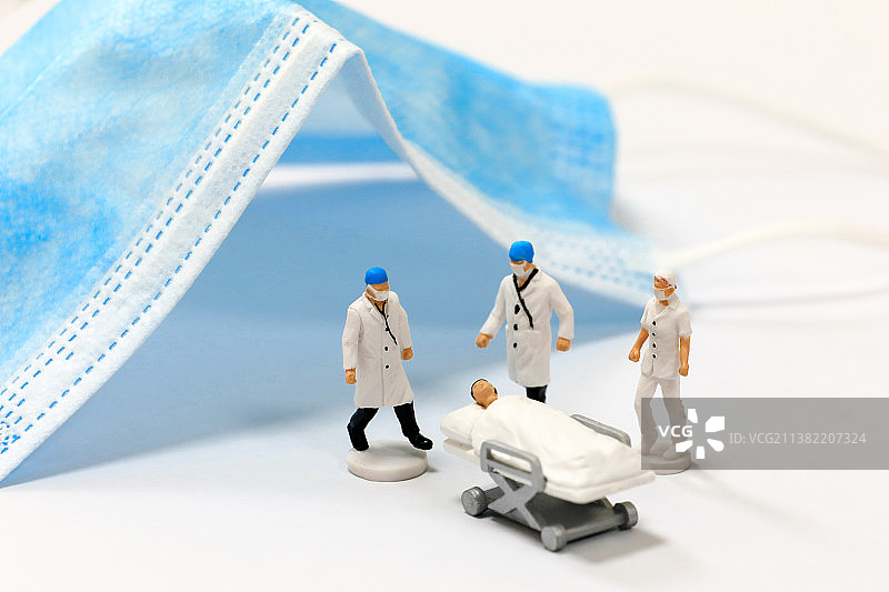 新冠肺炎确诊病例治疗图片素材