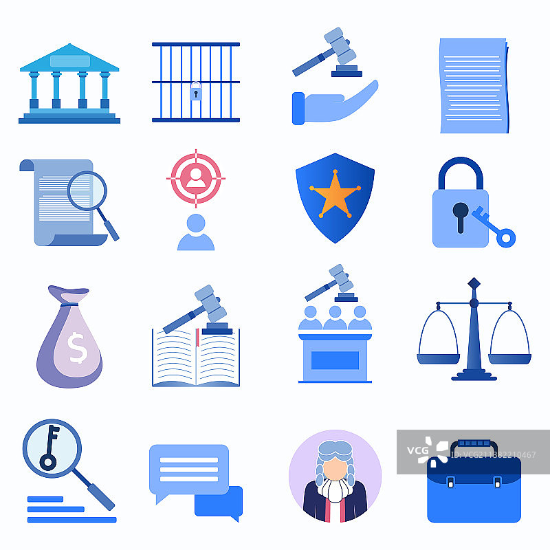 法律图标卡通人物图片素材