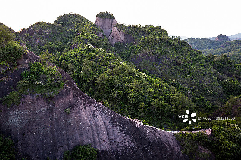 福建省,龙岩市,连城县,冠豸山,竹安寨图片素材