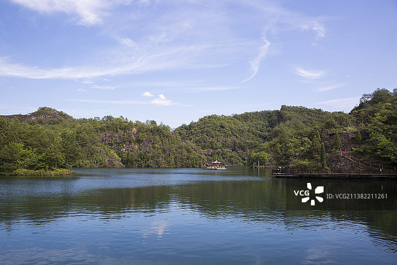 福建省,龙岩市,连城县,冠豸山,竹安寨图片素材