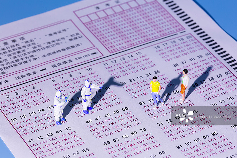 考试，考场防疫微缩场景，教育，学校防疫微缩场景图片素材