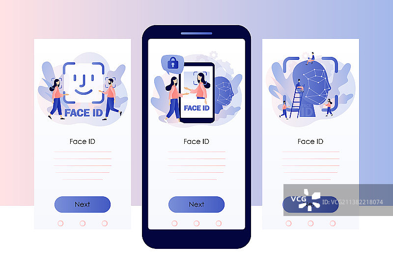 使用激光识别微型人像图片素材