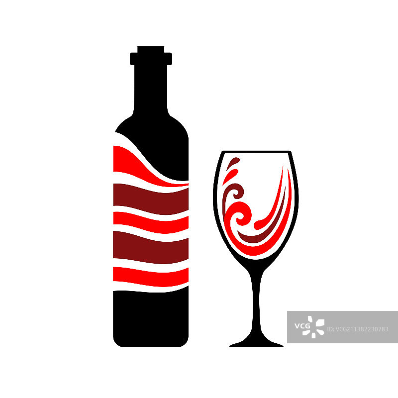 将葡萄酒倒入玻璃杯图片素材