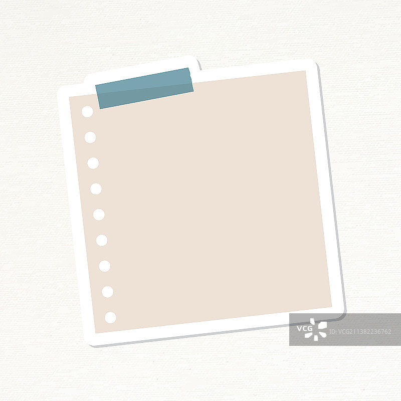 裸粉色打孔便笺本杂志贴纸图片素材