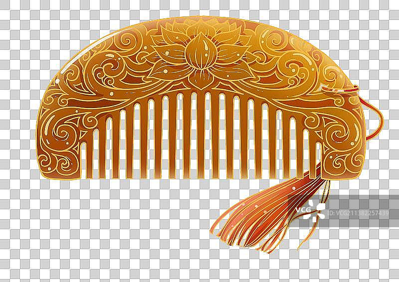 古风国潮木梳图片素材