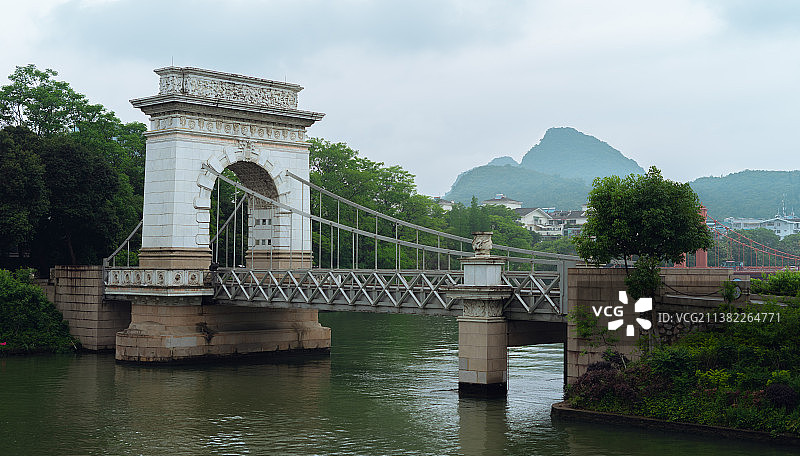 桂林城内迎宾桥图片素材