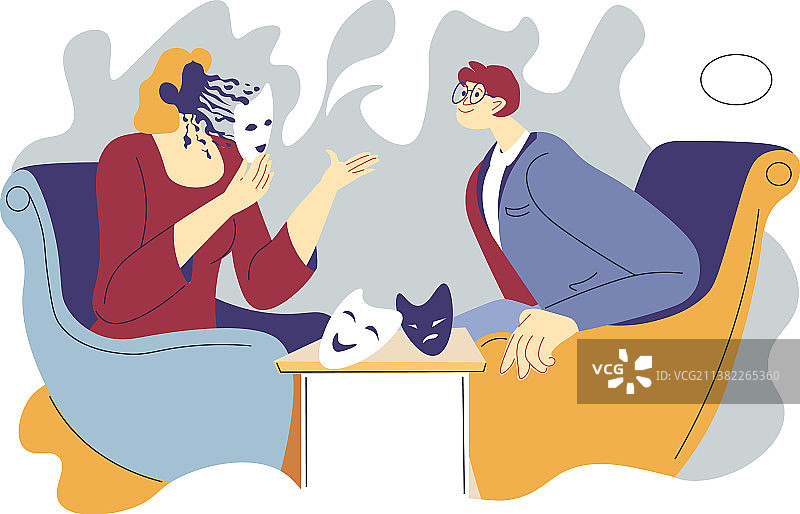 谎言与面具图片素材