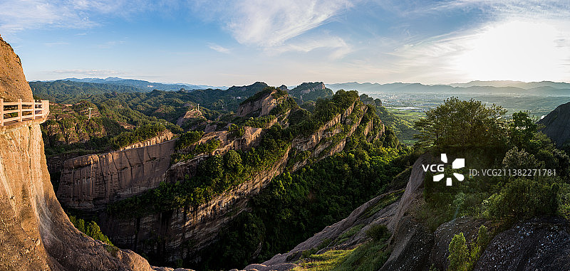 福建省,龙岩市,连城县,冠豸山,竹安寨图片素材