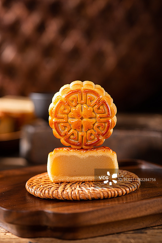 莲蓉月饼图片素材