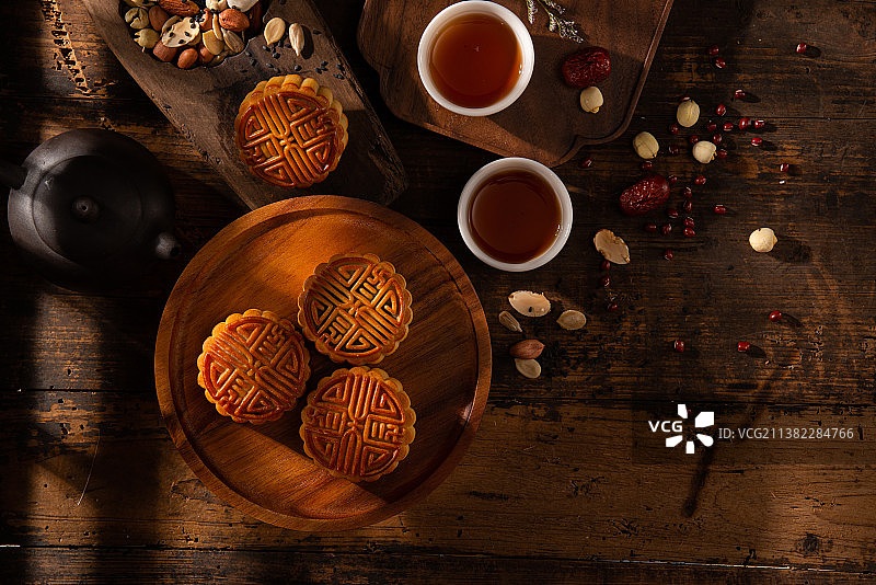 电商月饼场景图图片素材