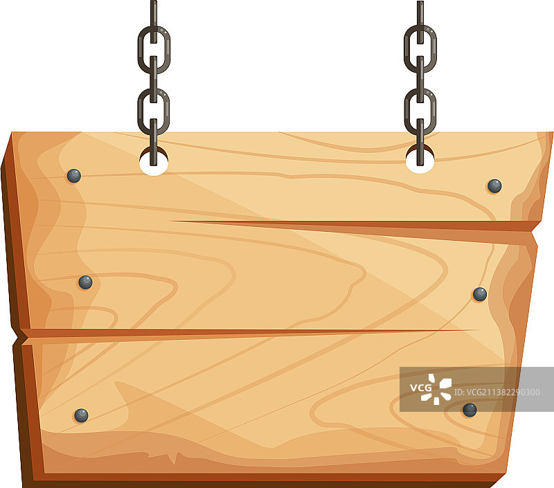 链条木质信息板图片素材