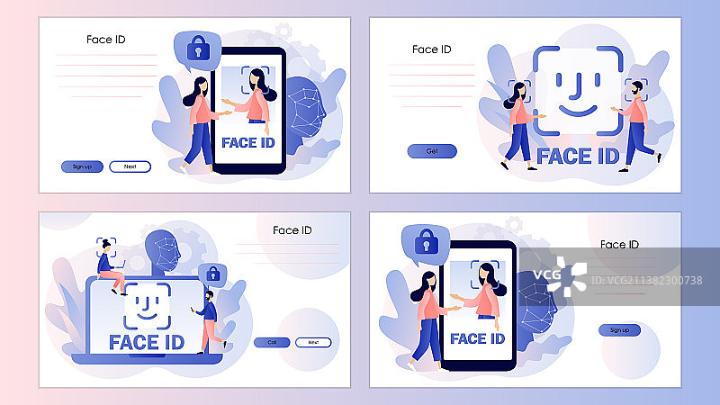 使用激光识别微型人像图片素材