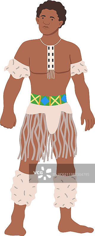 非洲男人传统民族战士图片素材