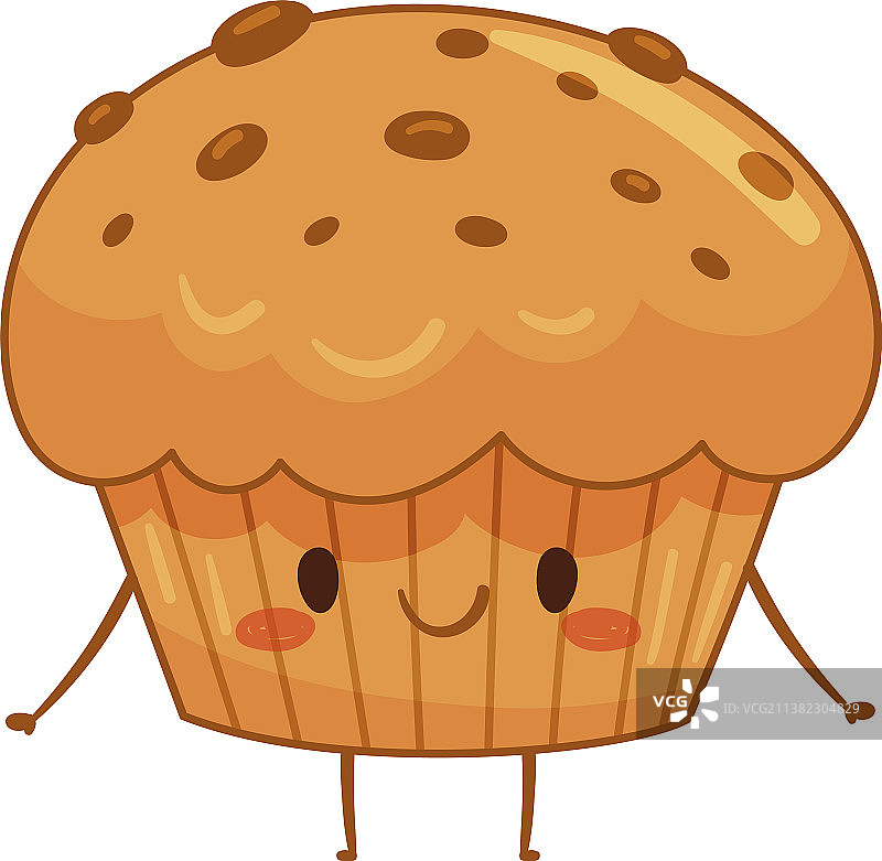 可爱的松饼卡通人物图片素材