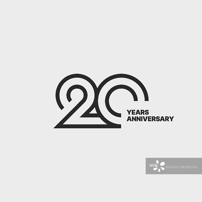 20周年独立标志图片素材