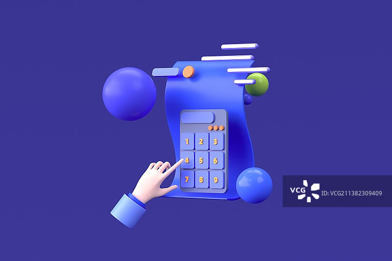 3D渲染金融消费插画图片素材