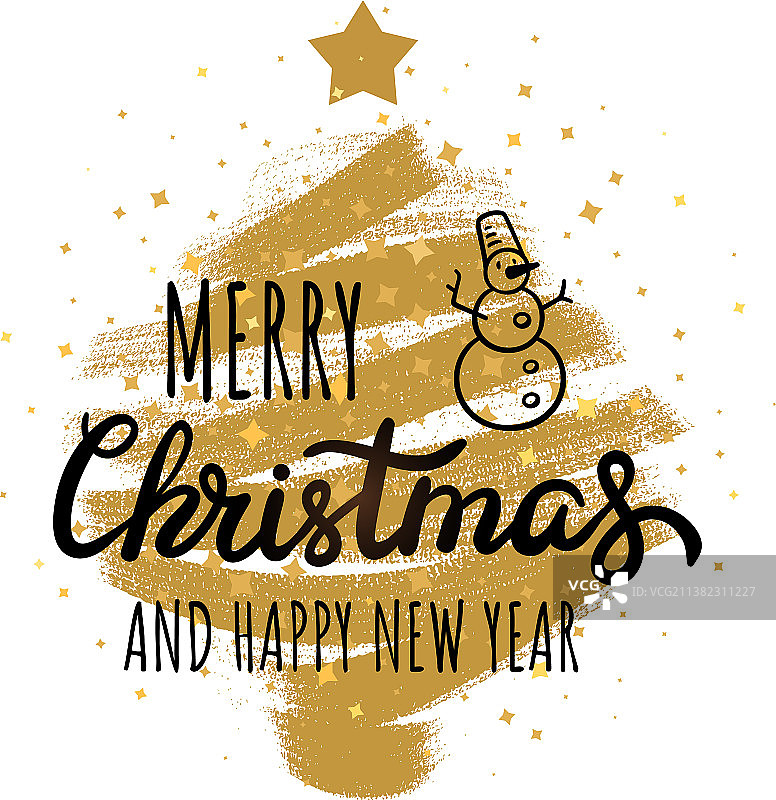 圣诞快乐新年好手写字图片素材