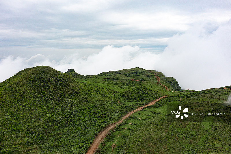 航拍湖南湘西龙山八面山素材图片素材