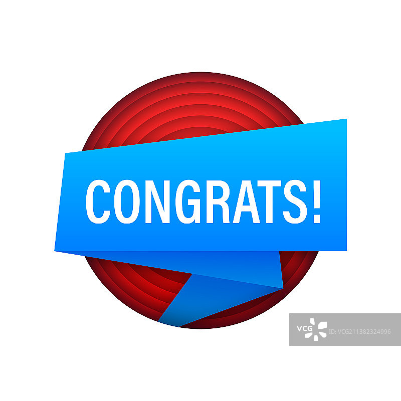 祝贺横幅，白色背景图片素材