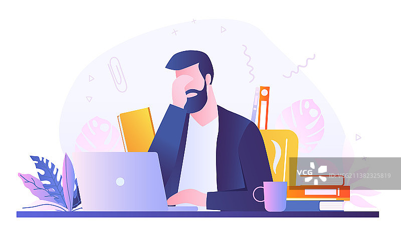 眼睛疲劳和视力疲劳概念图片素材