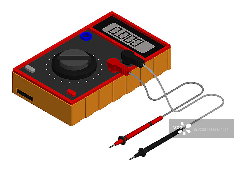2.5D数字万用表测量设备图片素材
