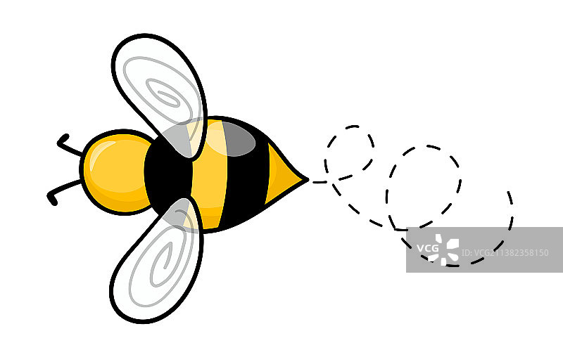 卡通蜜蜂吉祥物和小蜜蜂图片素材