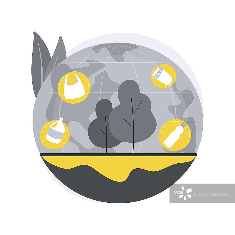 土壤污染抽象概念图片素材