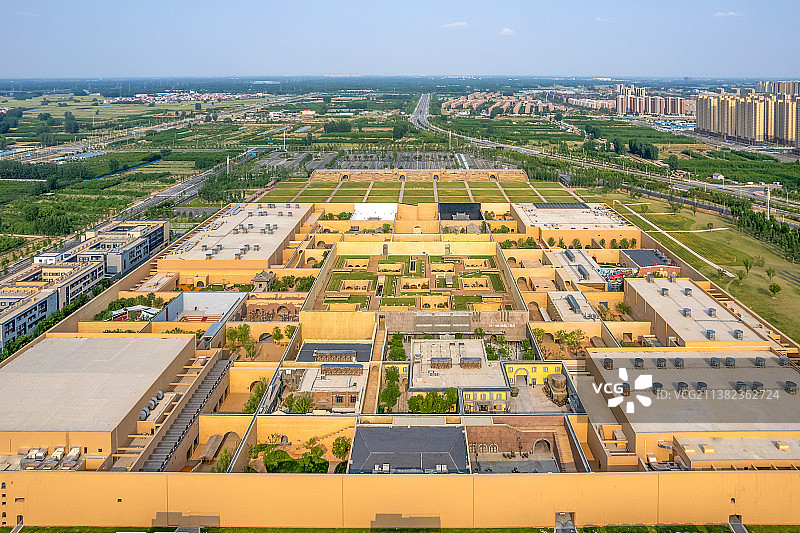 航拍中国河南郑州只有河南景区图片素材