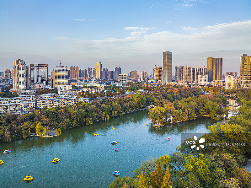 安徽合肥包公园城市风光图片素材