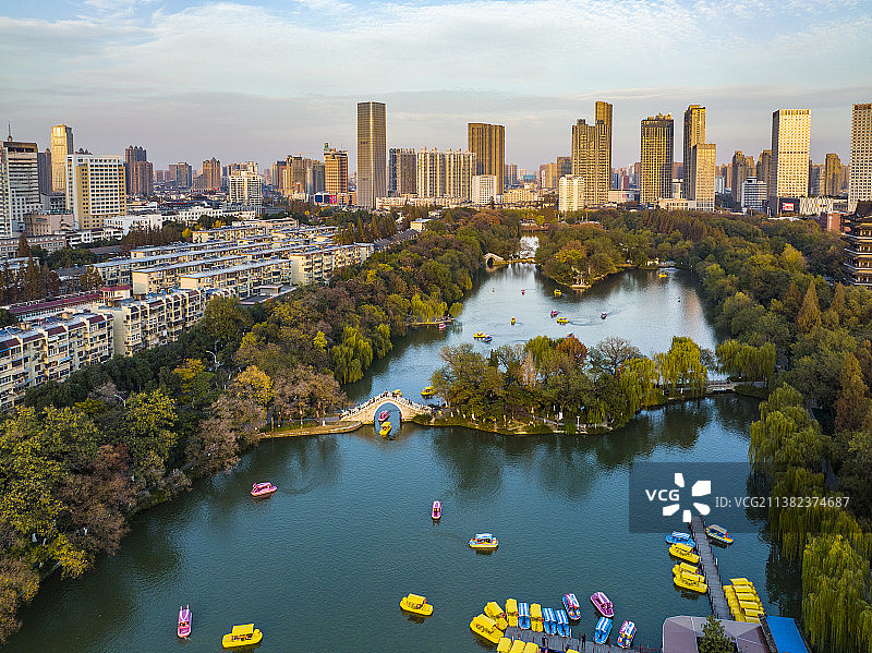 安徽合肥包公园城市风光图片素材