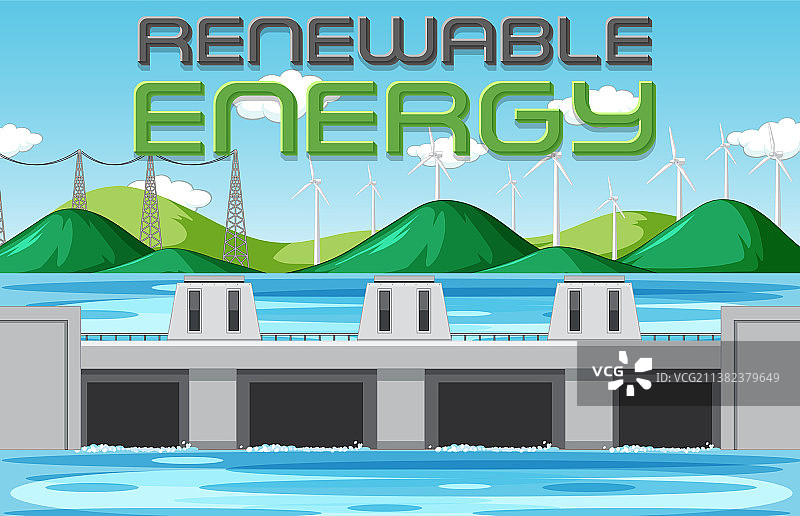 水力发电厂发电图片素材