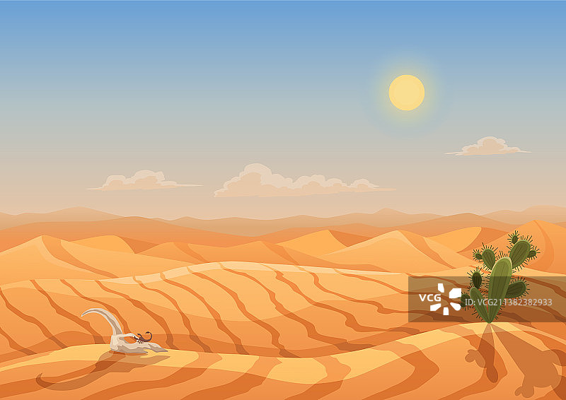 沙漠沙丘山脉景观图片素材