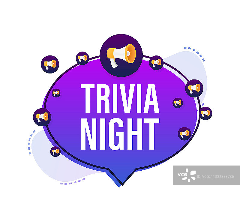 有奖问答之夜喇叭banner图片素材