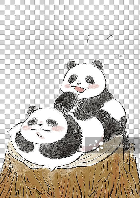 快乐熊猫图片素材