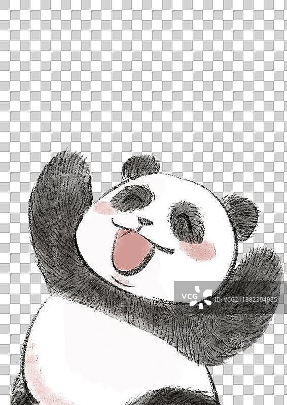 快乐熊猫图片素材