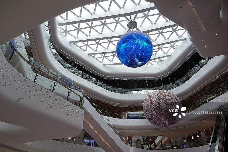 豪华商场的内部特写图片素材
