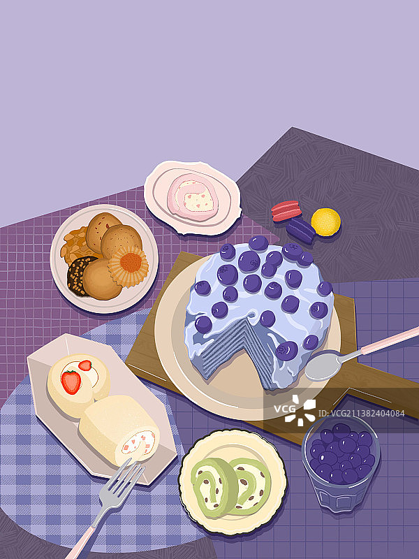 甜品插画图片素材