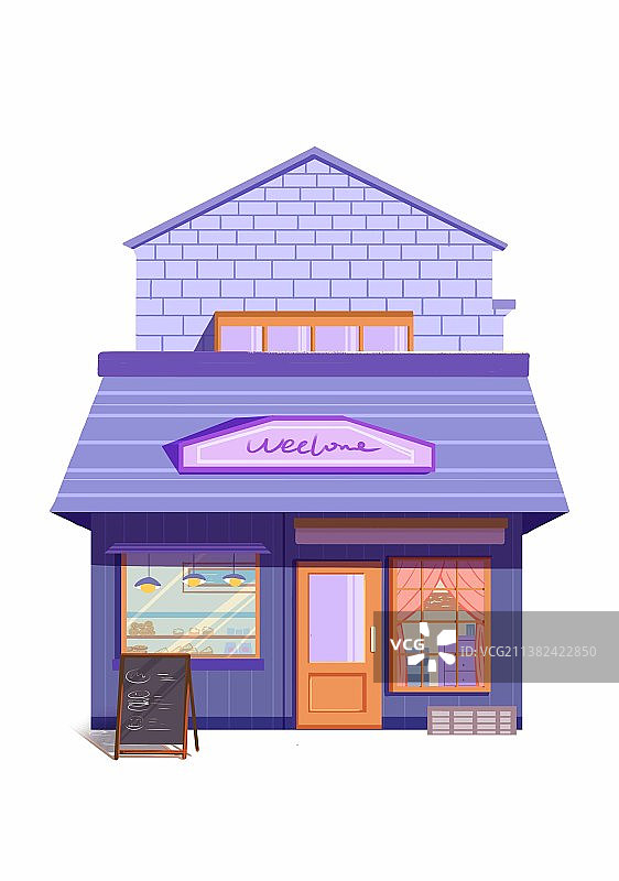 可爱的房子建筑图片素材