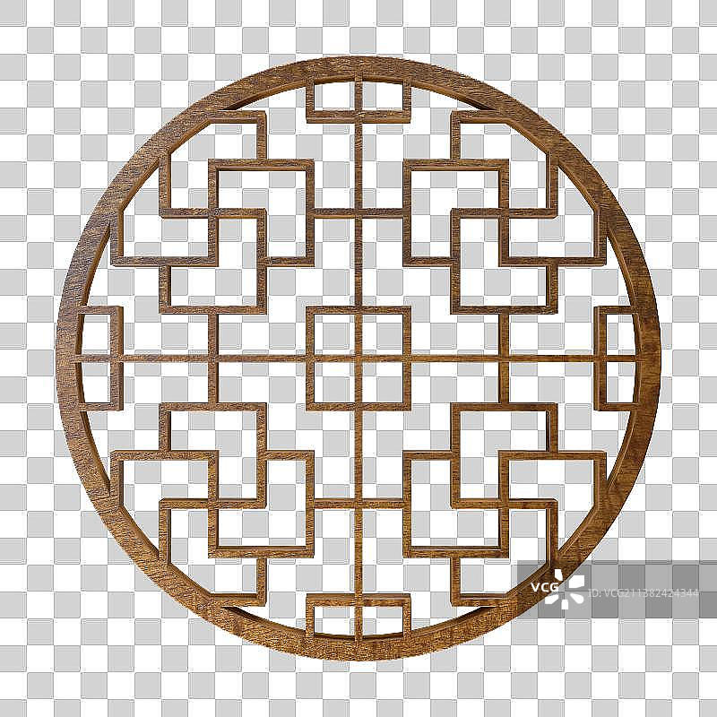 中式传统镂空窗户图案图片素材