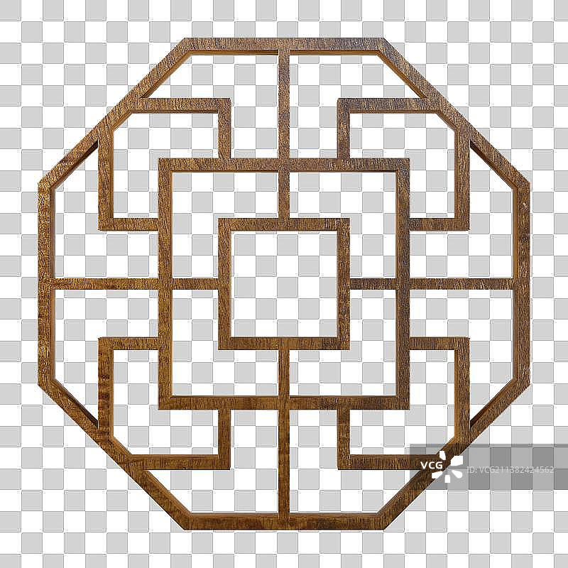 中式传统镂空窗户图案图片素材