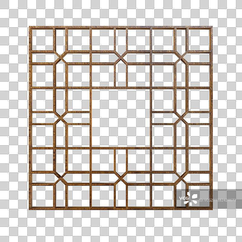 中式传统镂空窗户图案图片素材