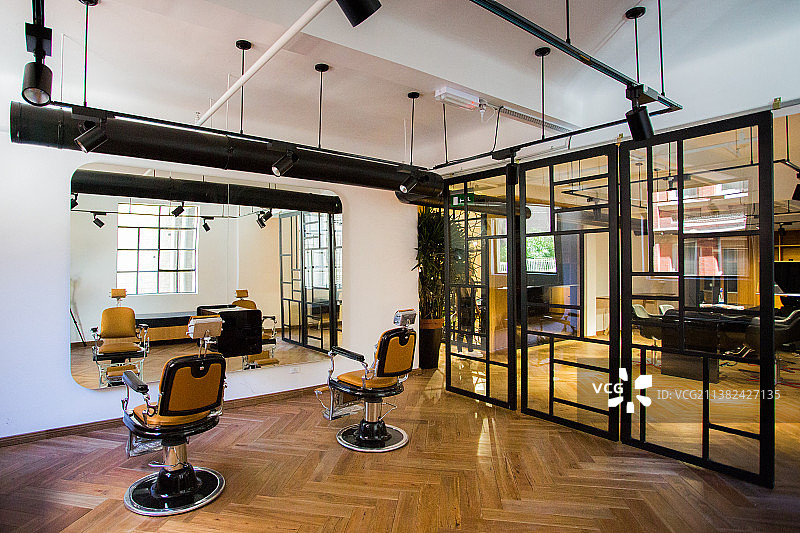 复古豪华理发室图片素材