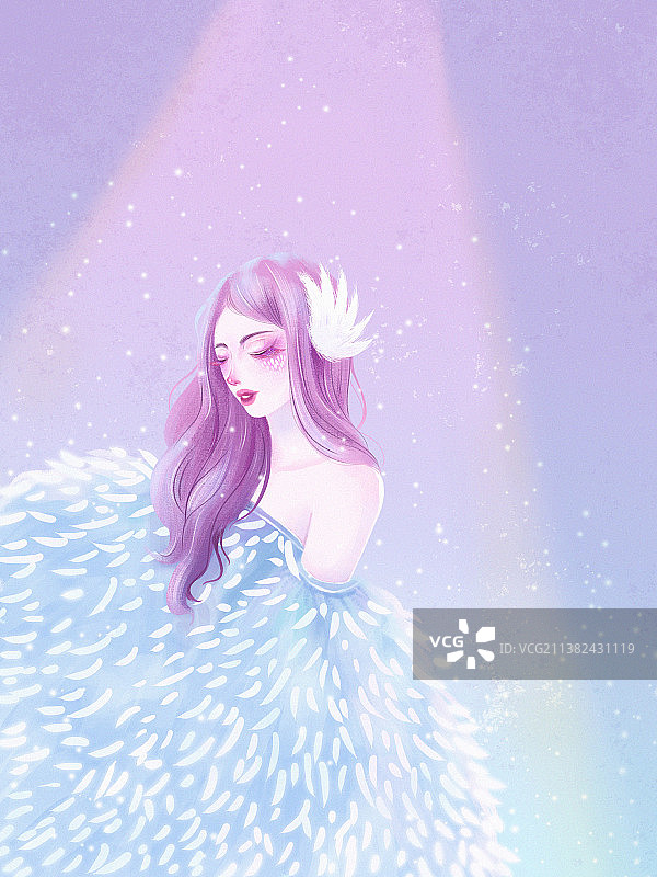 舞台上的女孩图片素材