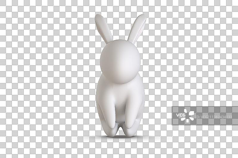 兔子三维插画图片素材