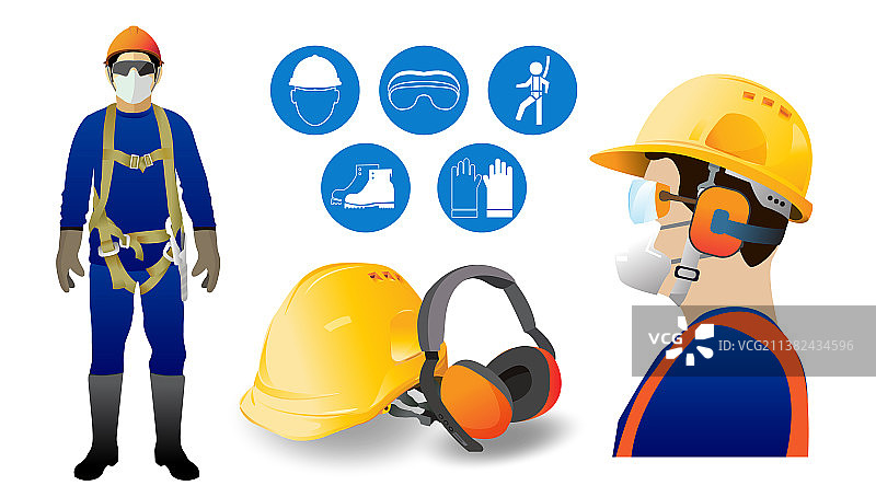 建筑安全设备概念图片素材