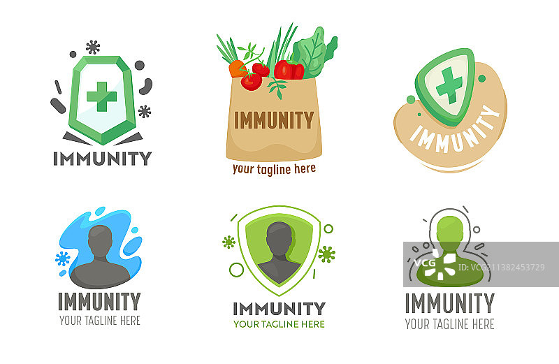 医疗健康免疫力标志素材图片素材