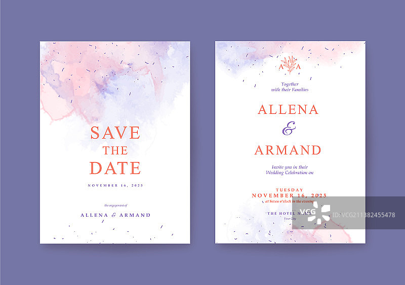 精美婚礼邀请函模板合集图片素材