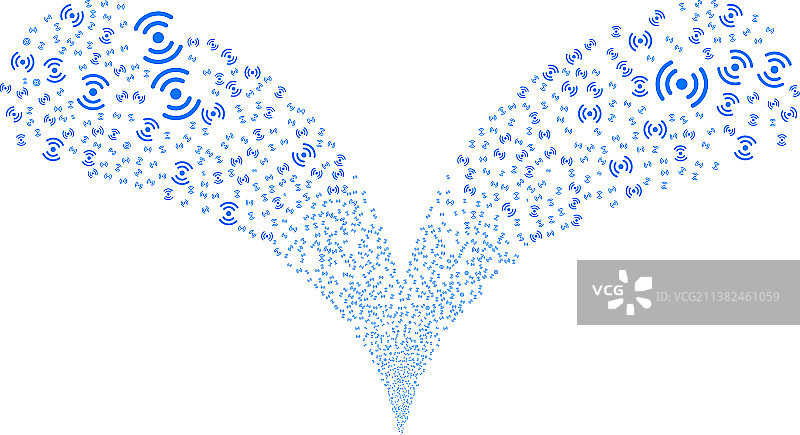空气冷却器旋转双重烟花敬礼图片素材