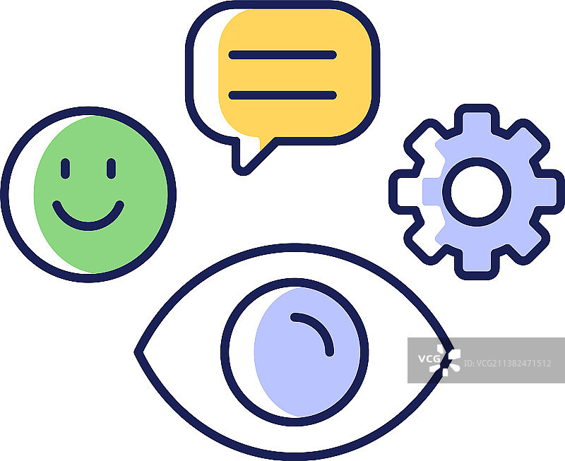 观察技能RGB颜色图标图片素材